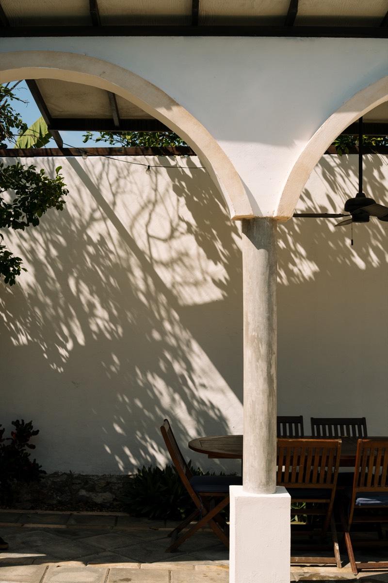 White arches with shadows